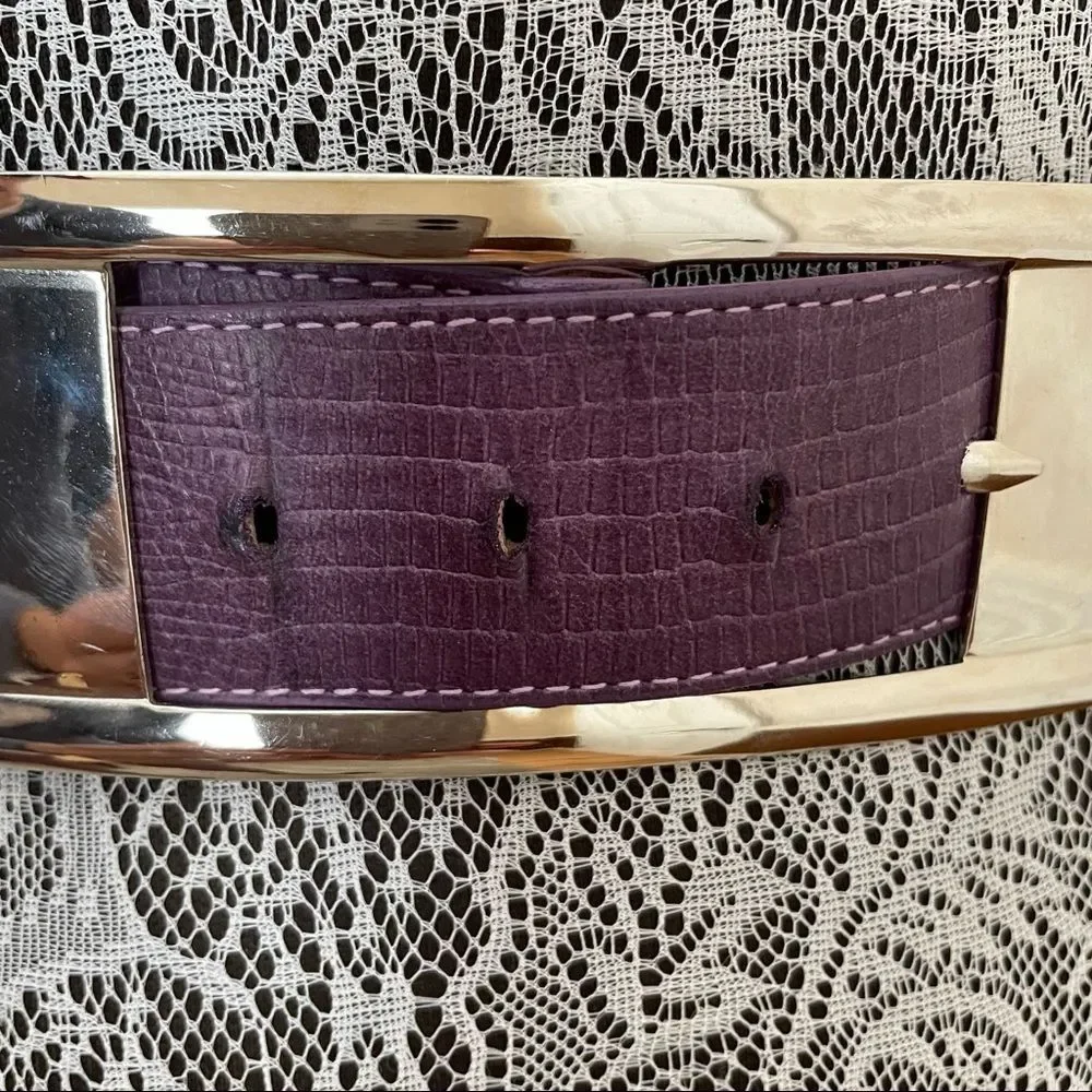 Vintage Christian Dior Belt Purple Size Small/Medium
